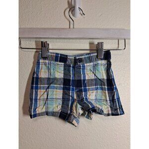 Circo Cotton Shorts Plaid Summer Casual Baby Boys Size 3-6 Months Blue
